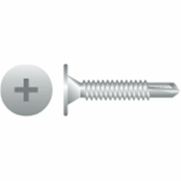 Strong-Point 8-18 x 1 in. Phillips Wafer Head Screws Zinc Plated, 8PK W804